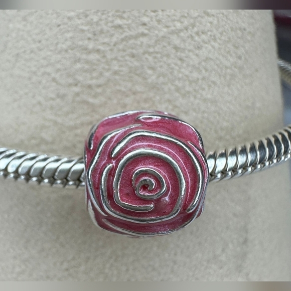 Pandora Jewelry Pandora Pink Rose In Bloom Charm Poshmark